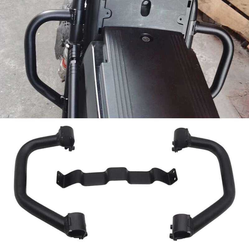 

Black Motorcycle Refit Engine Guard Highway Crash Bar Body Frame Falling Protector Set