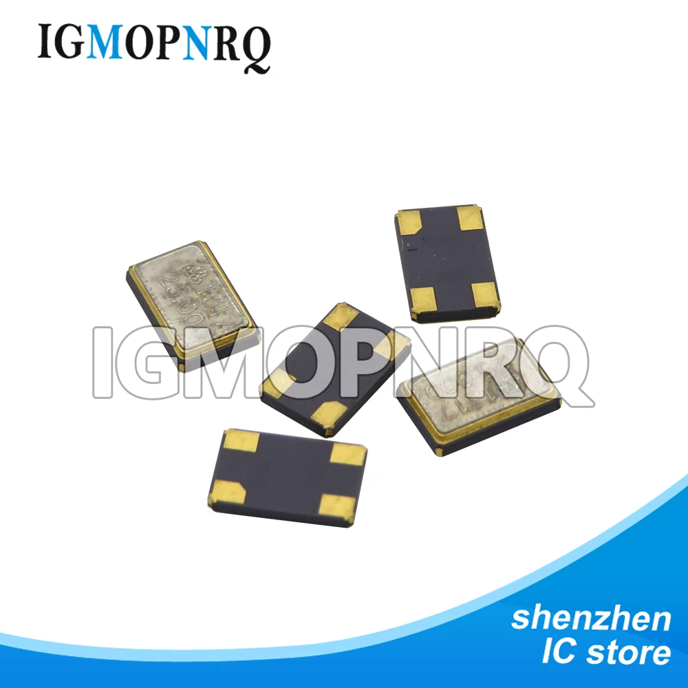 10PCS 5032/4PIN Metal SMD 8.000mhz 8MHZ 10MHZ 11.0592MHZ 12MHZ 16MHZ 20MHZ 24MHZ 25MHZ 27M SMD Quartz Resonator Crystal