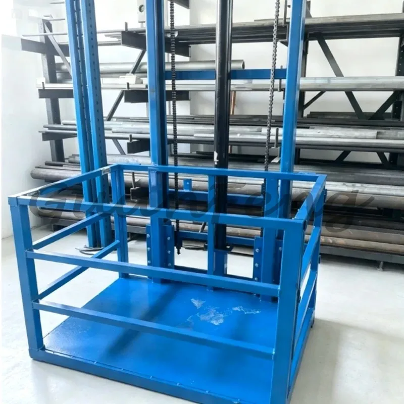 4M High and Small Electric Hydraulic Lifting Platform, Household Elevators for Goods in Warehouses, Factories, and Retail Stores