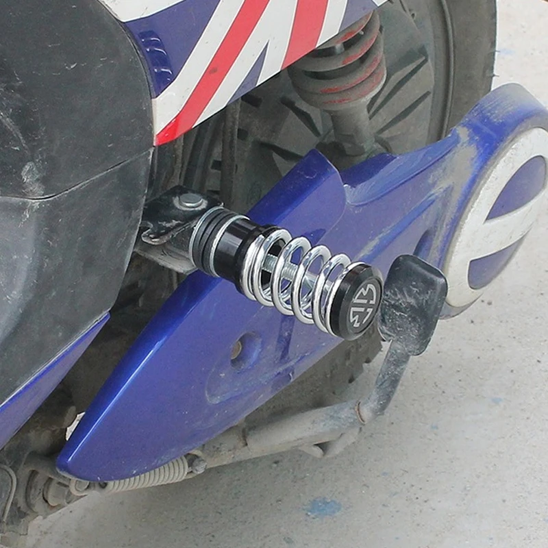 1 زوج دراجة نارية مسند القدمين الربيع سبائك الألومنيوم 111x35 مللي متر أوتاد القدم الدواسات ل إيما يادي سكوتر كهربائي #5