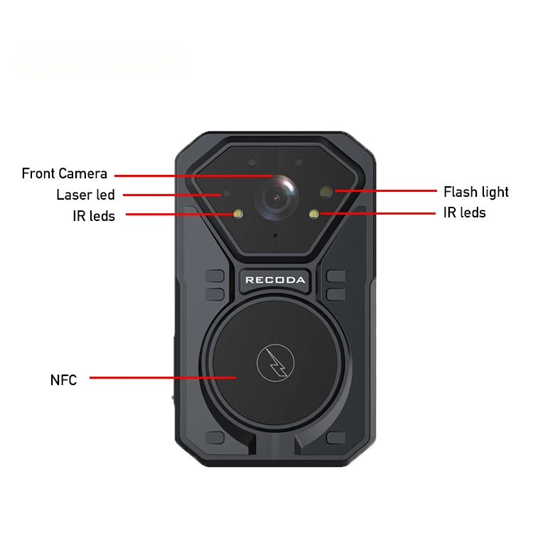 2021 Android Police body worn Camera IP68 IR 4G GPS WIFI Body Worn Camera With Face Recognition 10  hour recording