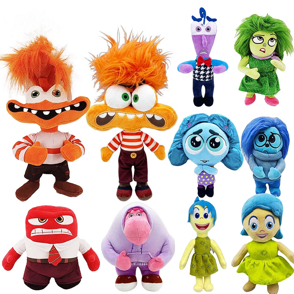 Hi Inside Out 2 Pluche Poppen Binnenstebuiten Pluche Speelgoed Schattige Cartoon Plushie Pop Zacht Gevulde Anime Perifery Speelgoed Kinderen Verjaardagscadeaus