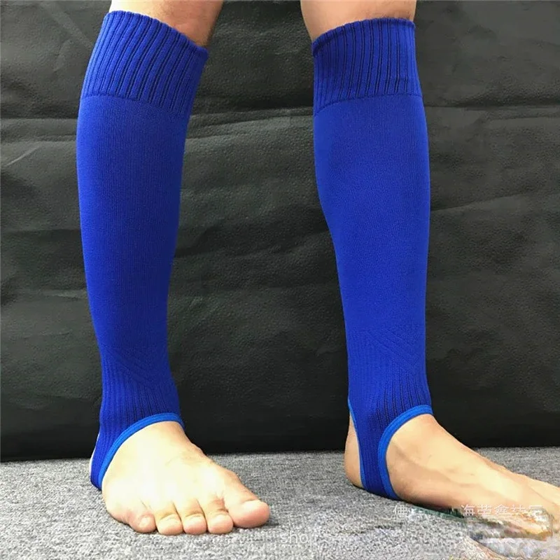 1pair Hight Elasticity Football Soccer Stirrup Socks Men\'s Non-Slip Training Socks