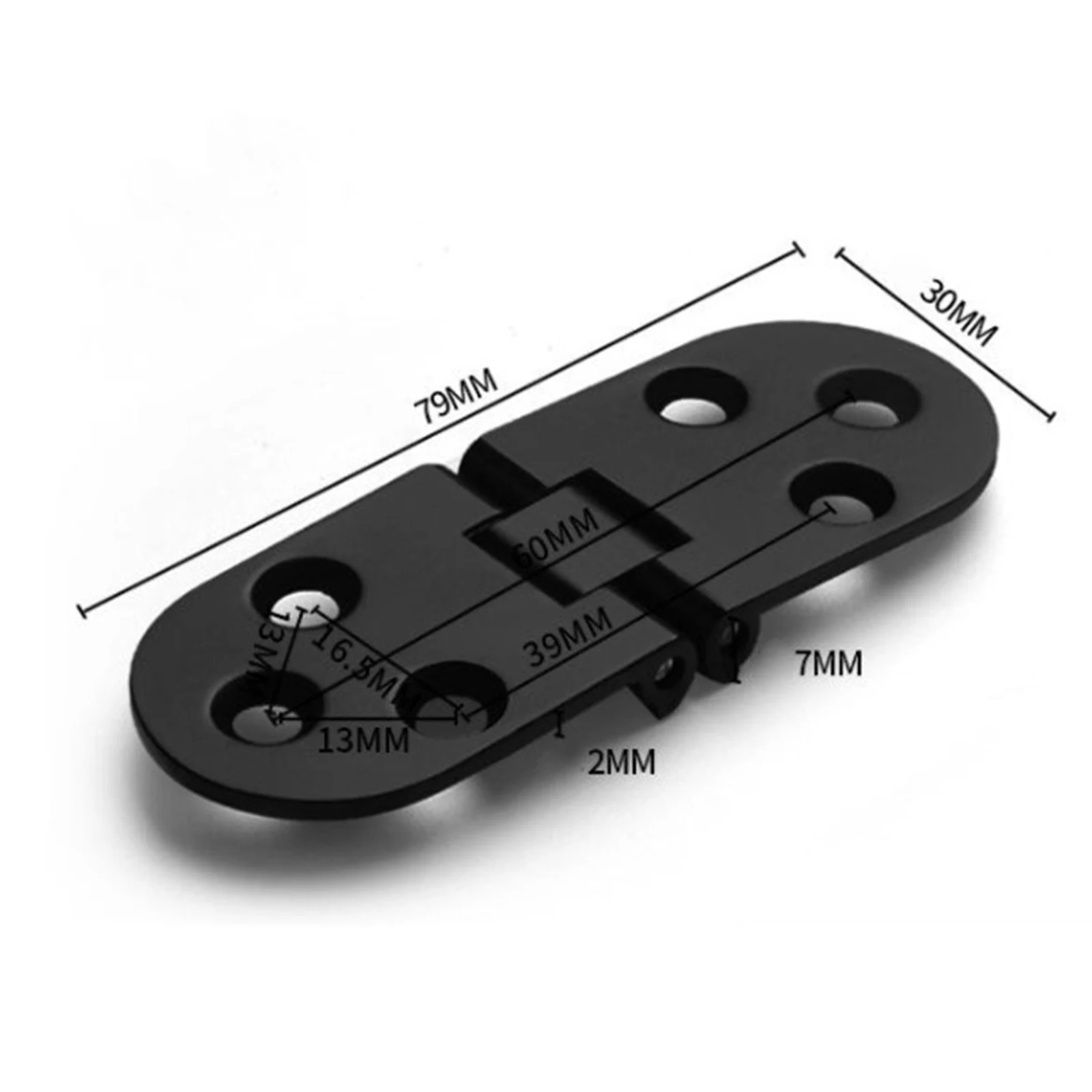 8Pcs Rounded Stainless Metal Folding Table Hinge Fittings Sturdy Spare Parts