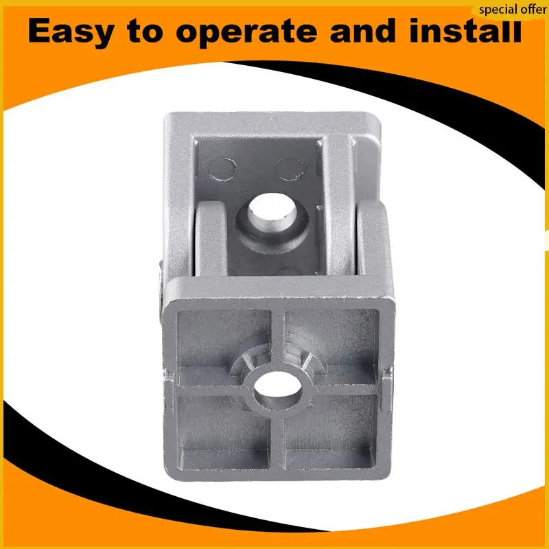 A50I 4040 Series อลูมิเนียม Extrusion โปรไฟล์ Die-Cast สังกะสีอัลลอยด์ยืดหยุ่น Pivot Joint Connector สําหรับโปรไฟล์อลูมิเนียม 4040