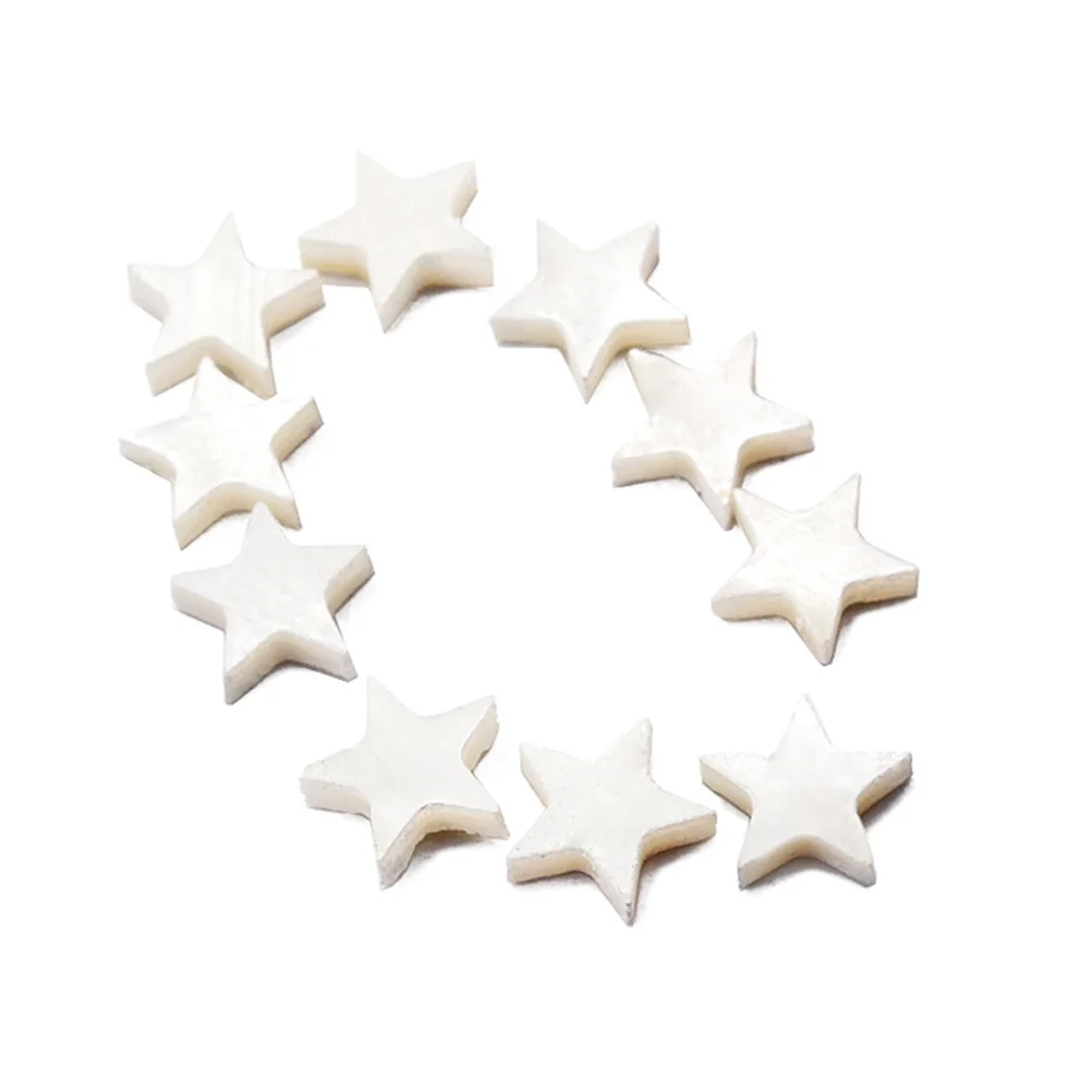 

10 pcs Star Shape White Abalone Fretboard Inlays Mini Guitar Fret Markers For Guitar Ukulele Bass Banjo Mandolin Decoration Fret