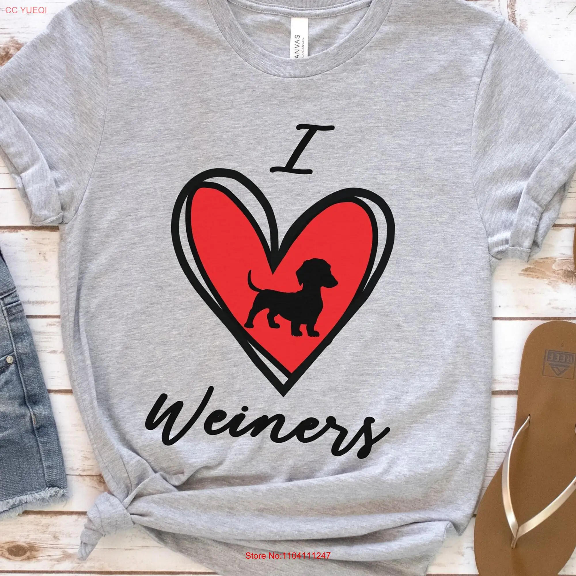 Weiner Dog T Shirt Dachshund Owner Doxie Mom for Lover Funny Dogsitter long or short sleeves