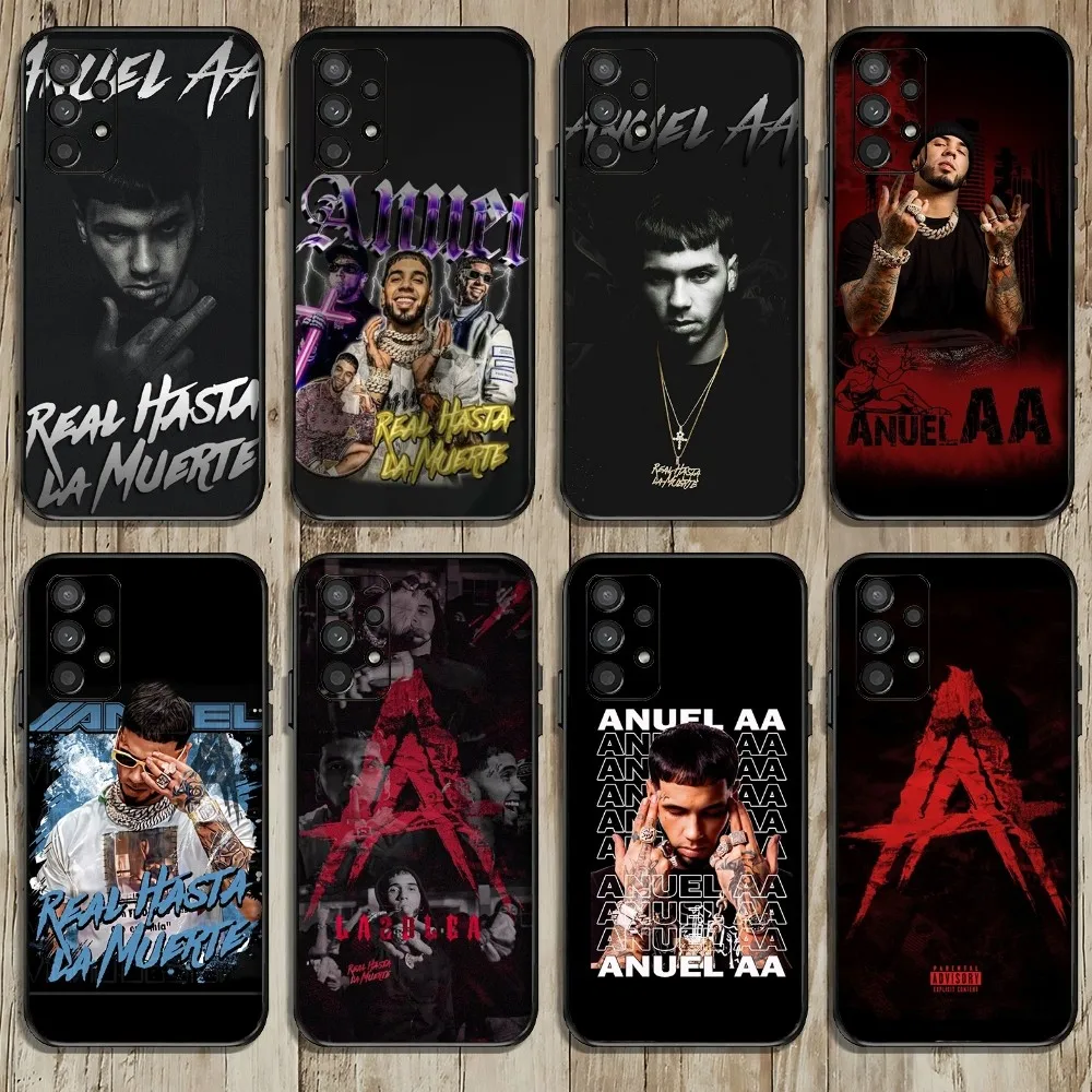 Anuel AA Real Hasta La Muerte Phone Case For Samsung Galaxy A52 A12 A51 S21 Edge S22ULTRA S23 S24 Plus Ultra Black Cover