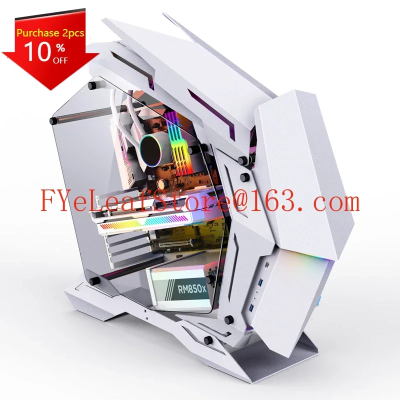 

Brand new case MOD-3 Mini White RGB Middle Tower Case PC Gaming CASE