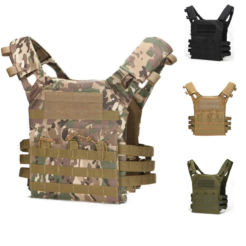 Wholesale Multicam Camo Tactical Combat Vest JPC Outdoor Hunting Wargame Paintball Protective Plate Carrier Airsoft Vest CS Gear