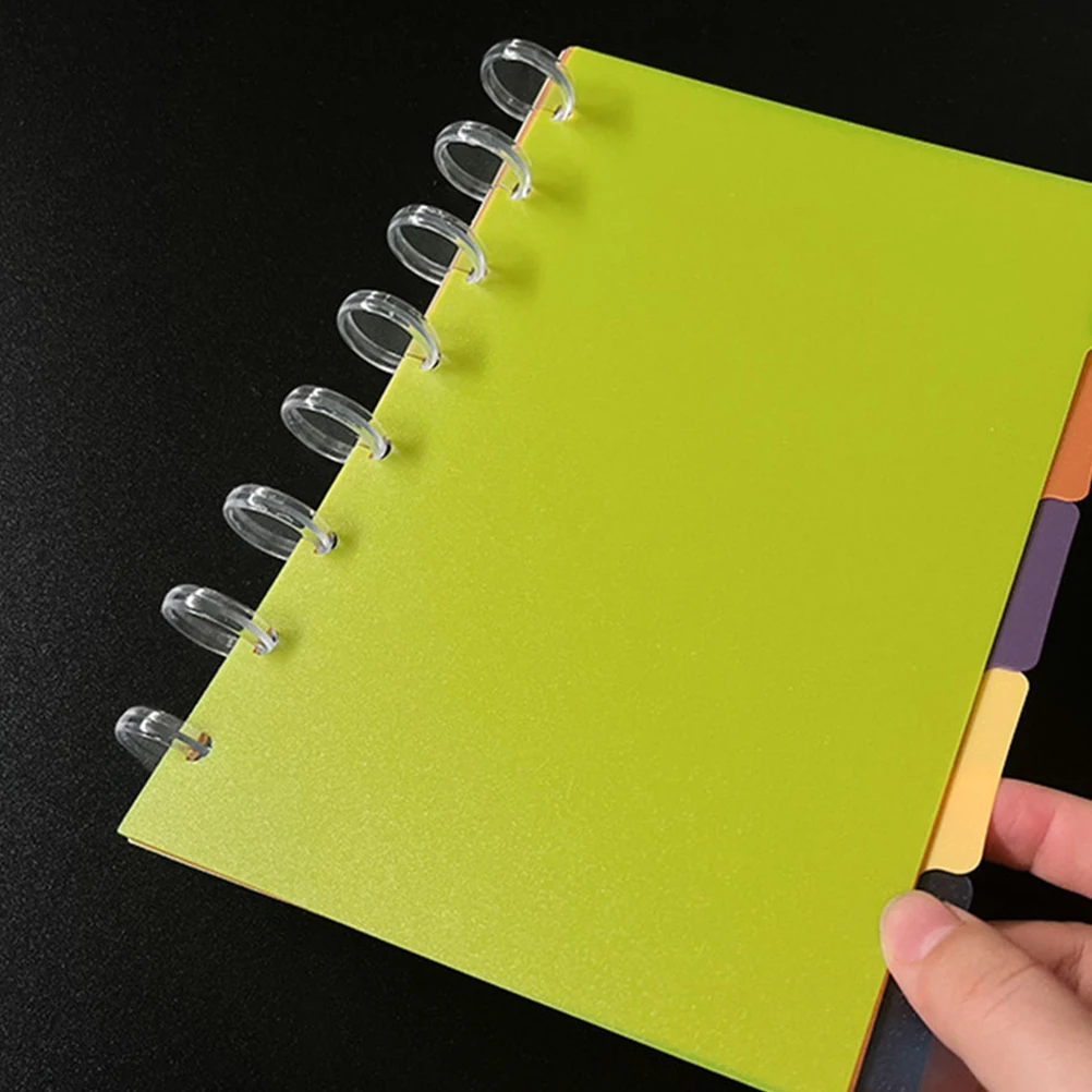 

36pcs Plastic Metal Binder 24Mm 35Mm 54Mm Index Flashcard Keychain Key Rings Notebook Paper Scrapbook Binding Rings For Office