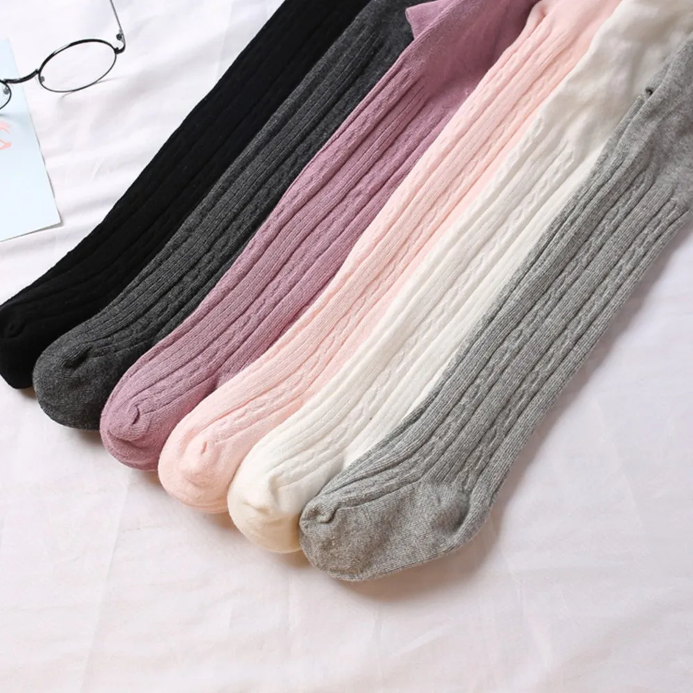 Girls' leggings mid-thick PP pantyhose baby socks spring and autumn stockings baby one-piece socks knitted children's tights