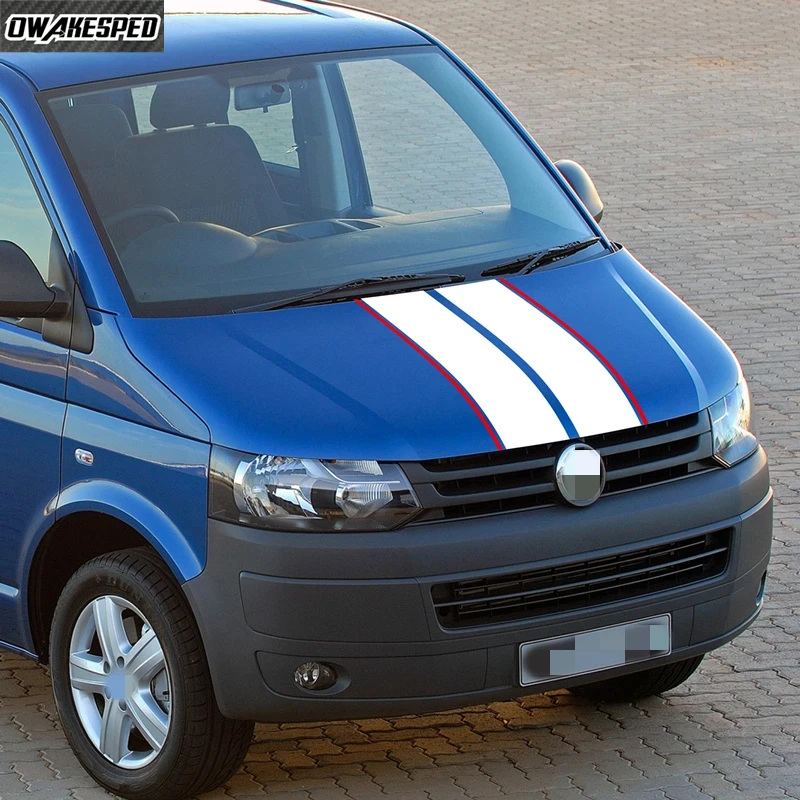 For Renault Master Peugeot Ford Transit Van Camper L1L2L3 Car Hood Sticker For Volkswagen Caravelle Multivan Transporter Crafter