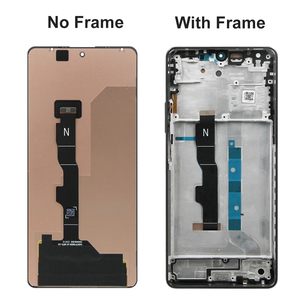 Note13 5G 2312DRAABG 2312DRAABI AMOLED Screen Replacement for Xiaomi Redmi Note 13 LCD Display Touch Screen Digitizer with Frame