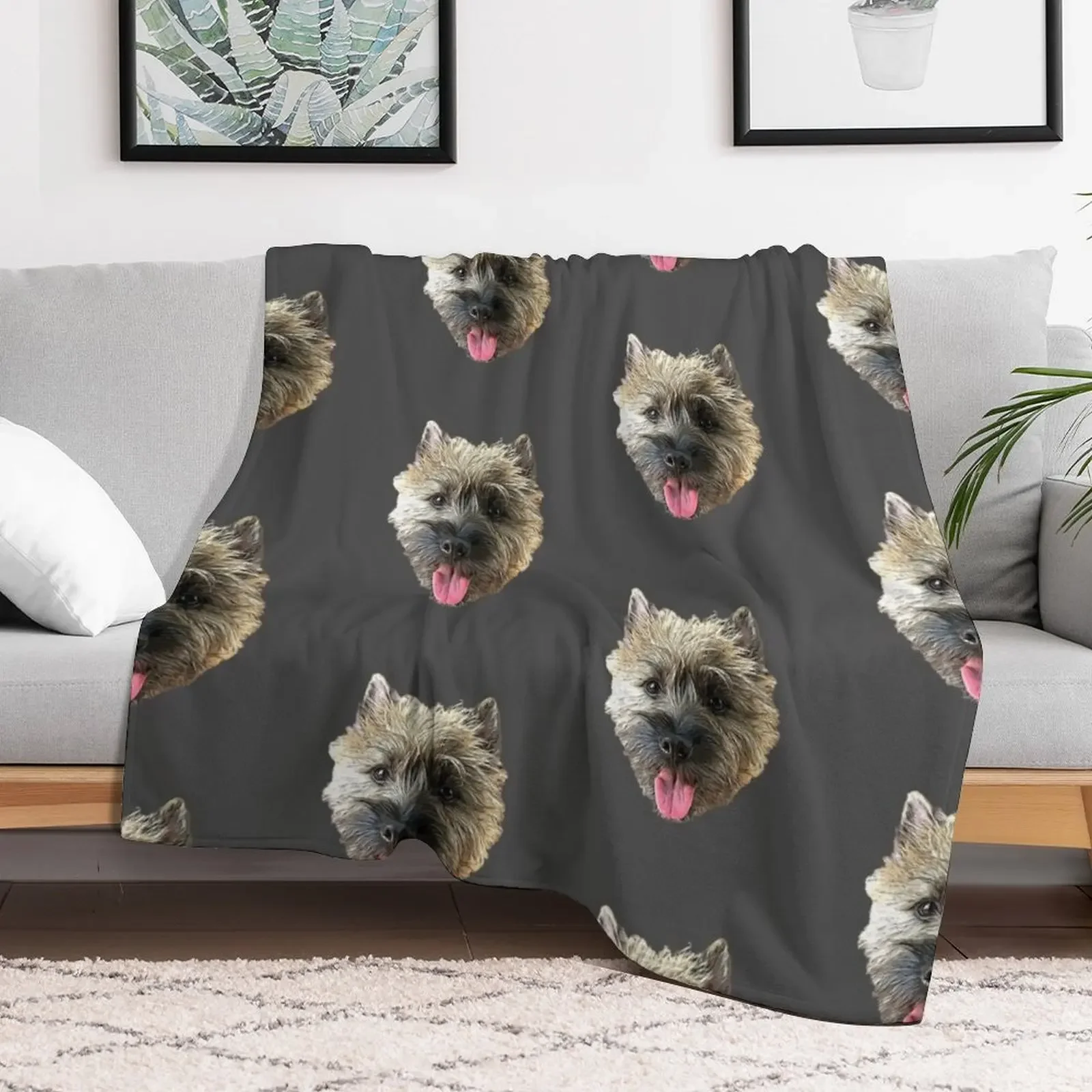 Cairn Terrier Beautiful Dog Throw Blanket heavy to sleep wednesday Personalized Gift Blankets