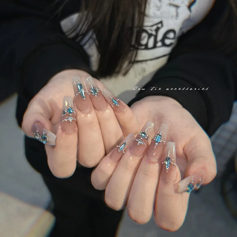 Colorful Small Size Flat Bottom Unique Shape Nail Decorations Sparkling Finger Tip Diamond Adornments Trendy Nail Art Accessorie