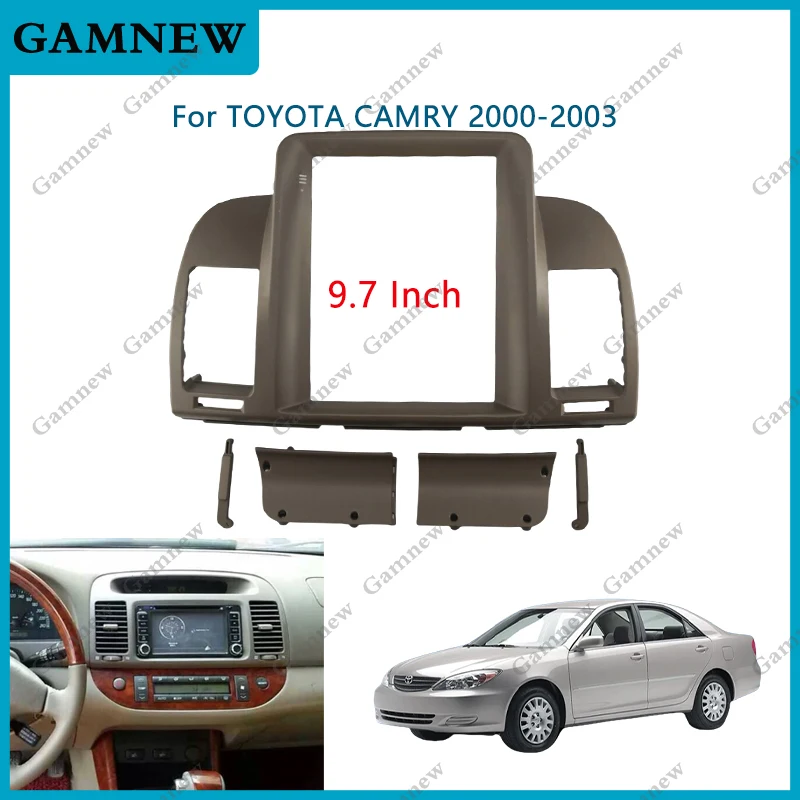 

9.7 Inch Car Frame Fascia Adapter Android Radio Dash Fitting Panel Kit For Toyota Camry 2000-2003