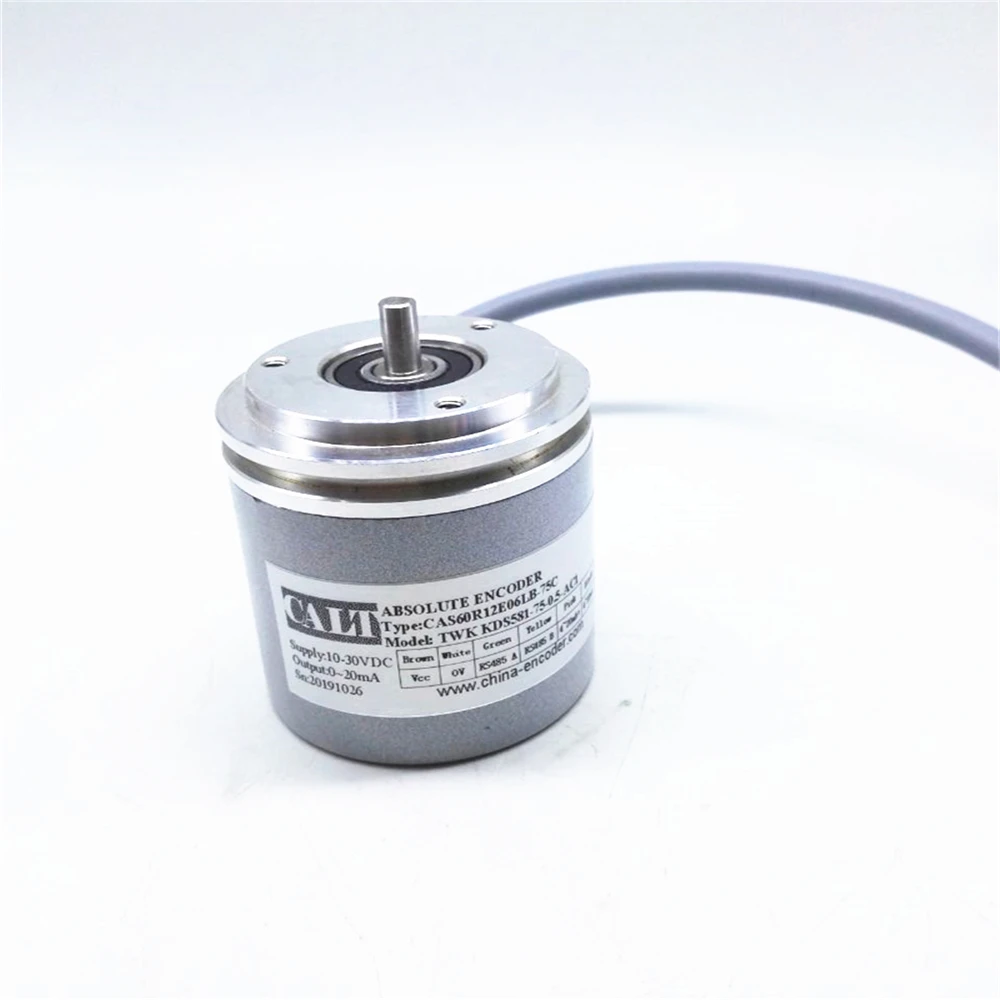 CALT 60mm Solid Shaft Single Turn 13 16 Bits 32768 Resolution SSI Output Absolute Rotary Encoder