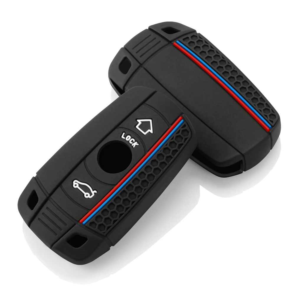 Silicone Car Key Case Cover For BMW E60 E61 E70 E81 E87 E90 E91 E92 X1 X5 X3 1 3 5 6 Series Z4 Key Protector Shell Accessories image 2