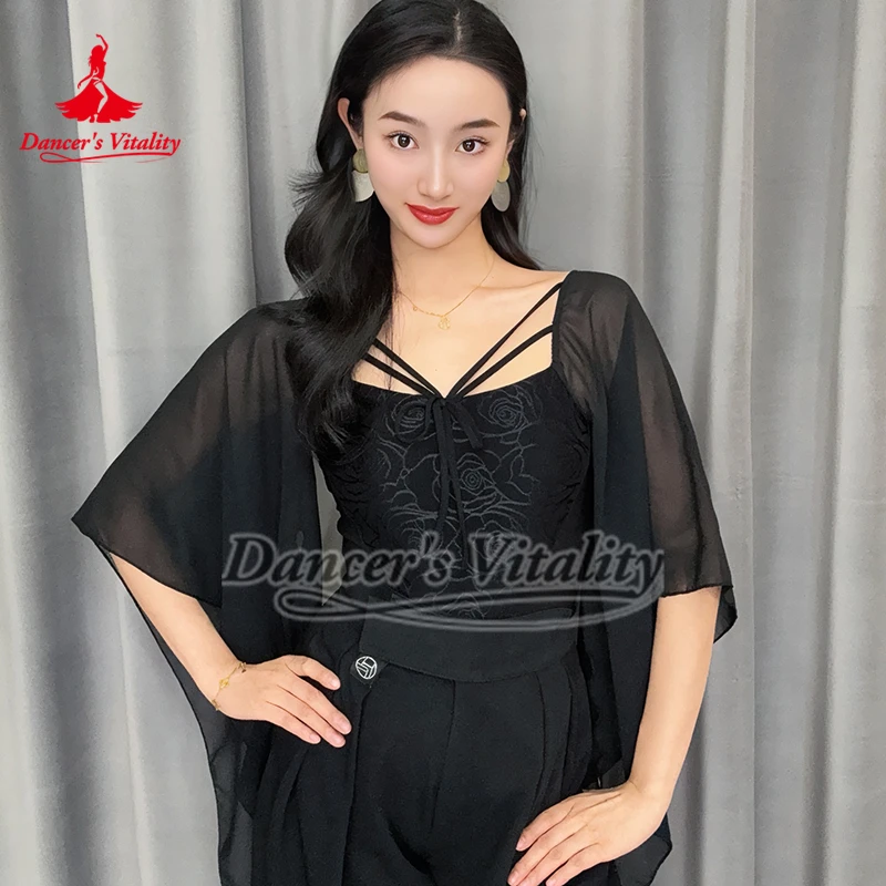 لونين متوفرة بذلة ممارسة الرقص الاجتماعي فوكستروت تانجو الأكمام المتدفقة مجموعة الرقص أداء المطابقة