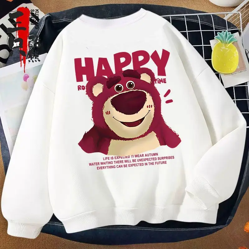 Lotso Lots-o \'- Huggin\' Bear Pure Cotton Hoodie, Unisex Autumn/winter Loose Ins Trendy Sports Shirt