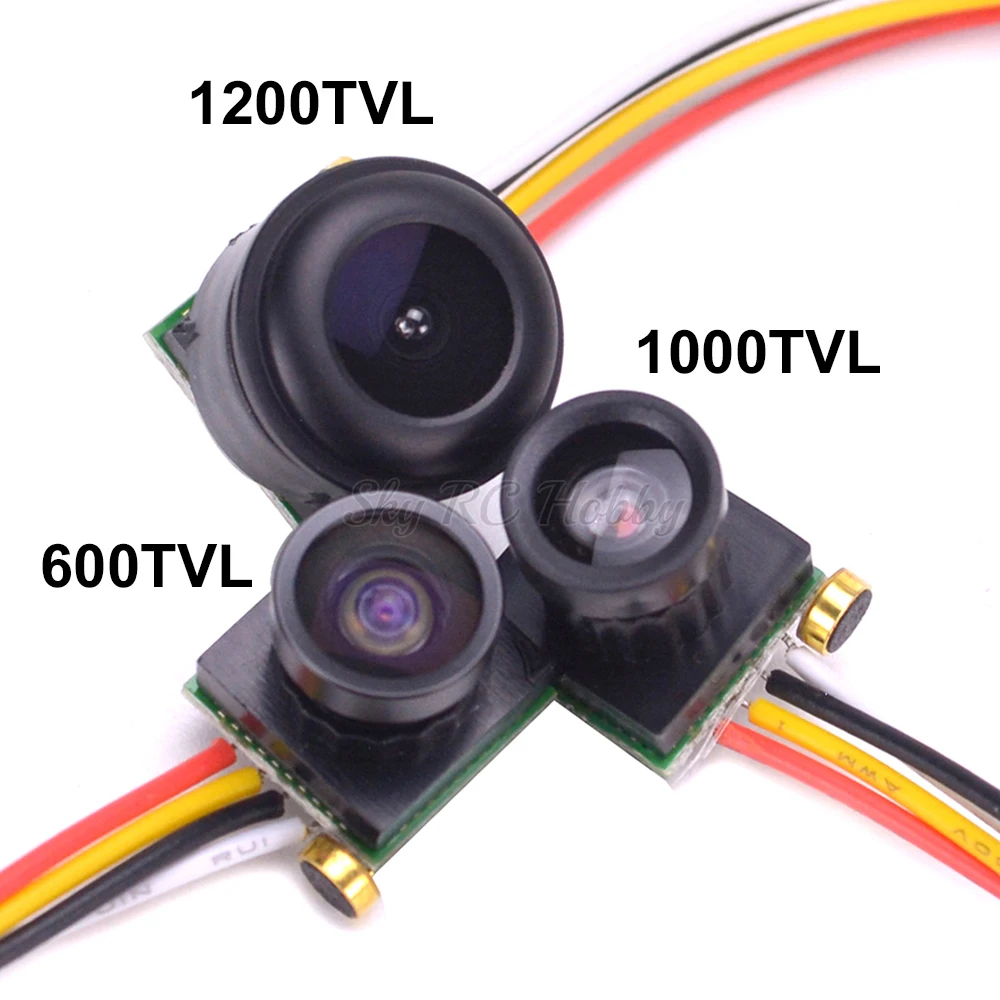 1PCS Micro 600TVL 170 Degree 1.8mm / 1000TVL 90 Degree / 1200TVL 120 Degree Color Video FPV Mini Camera with Audio PAL For Drone