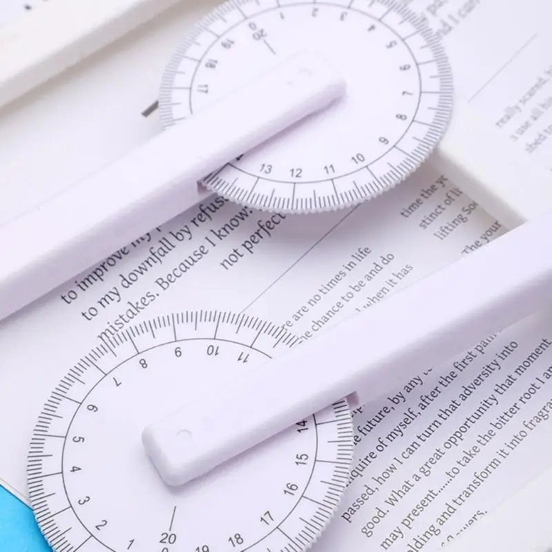 C90C Circular Quilting Ruler with Scaled Roller Wheel Pattern Making Ruler 360 Degrees Rotating Roller Wheel Quilting Ruler