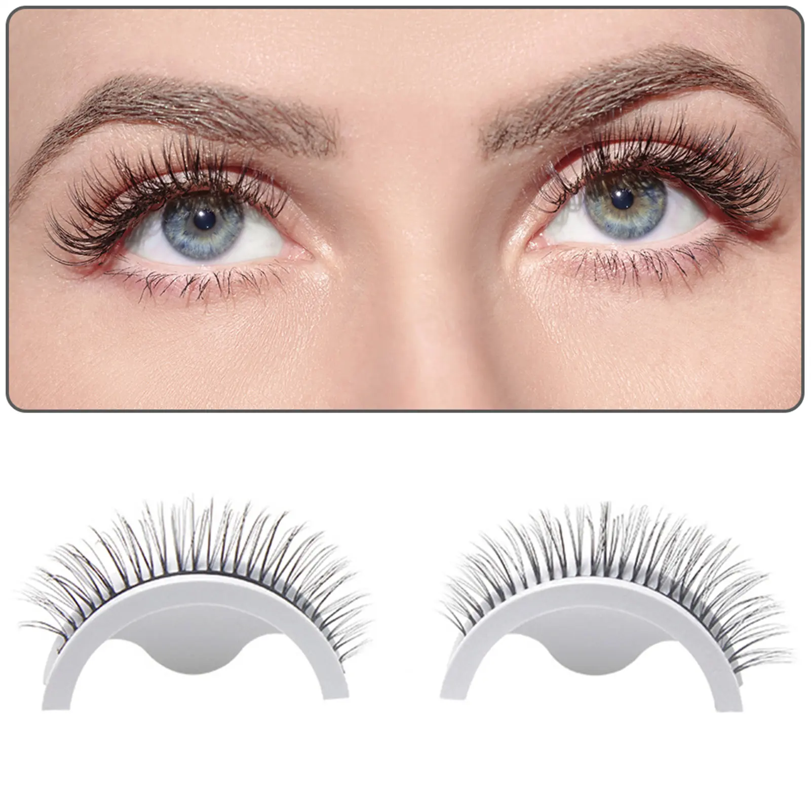 Newly Fluffy Soft False Lash Extension Eyelashes Light Weight and Smooth False Eyelashes for Makeup Novice or Professional