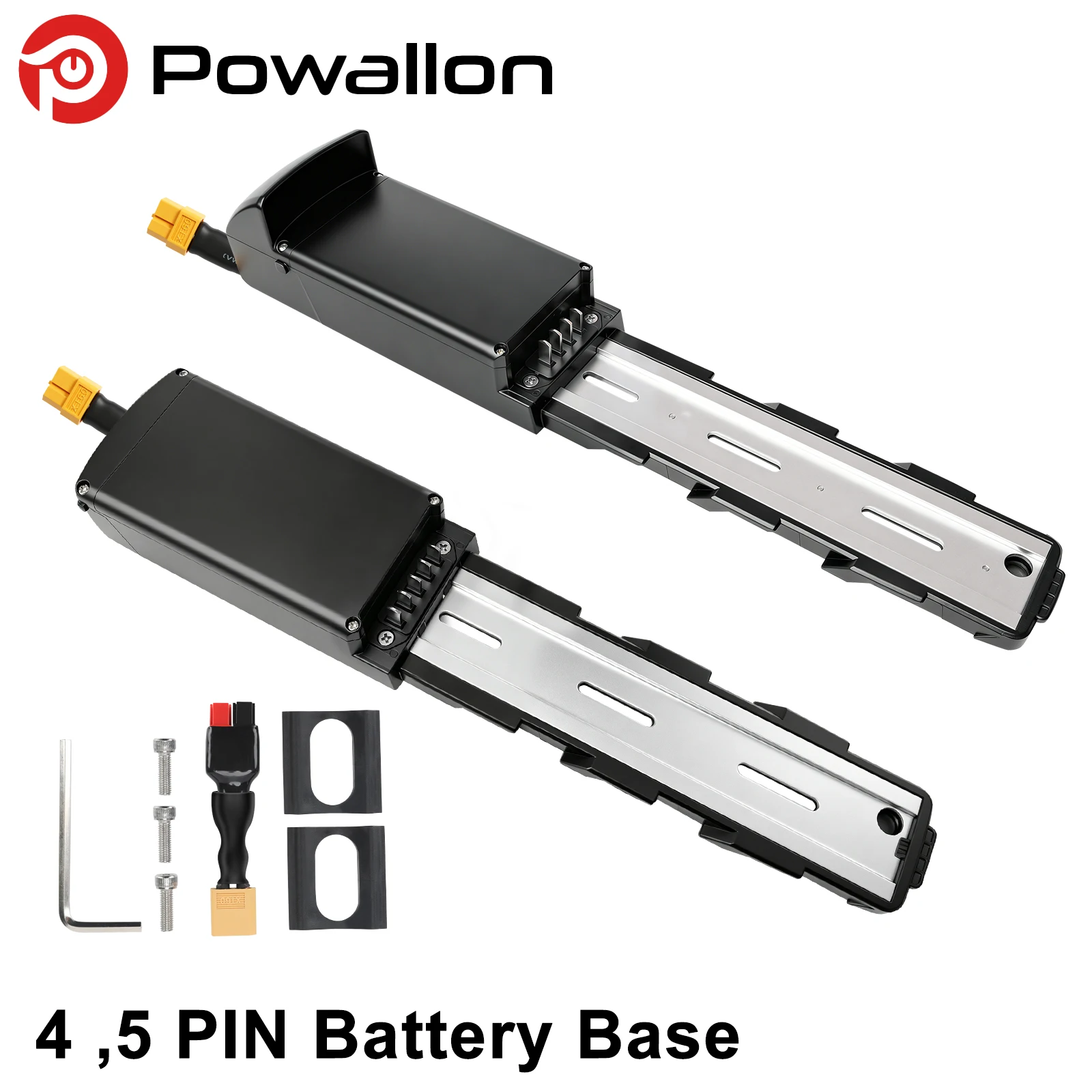 Podstawa baterii Ebike 4/5PIN, dolny uchwyt montażowy, kompatybilna z bateriami KT-E25 E26 E27 E31 montowanymi na dolnej rurze ramy.