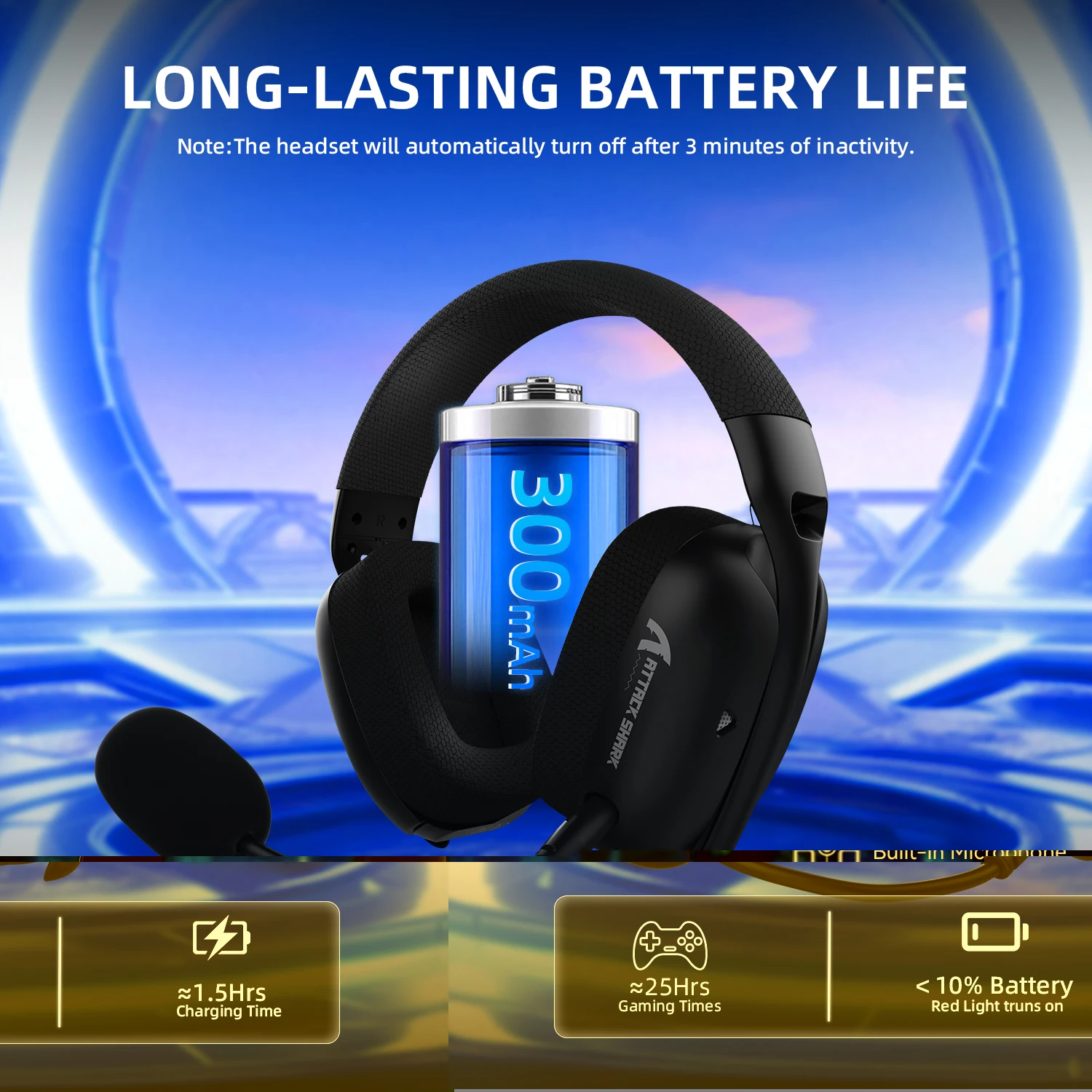 L80 PRO 3-in-1 Tri-Mode Gaming Headset 2.4G Wireless Bluetooth5.3 3.5mm Wired Lightseed Wireless Tech 20ms Ultra Low Latency
