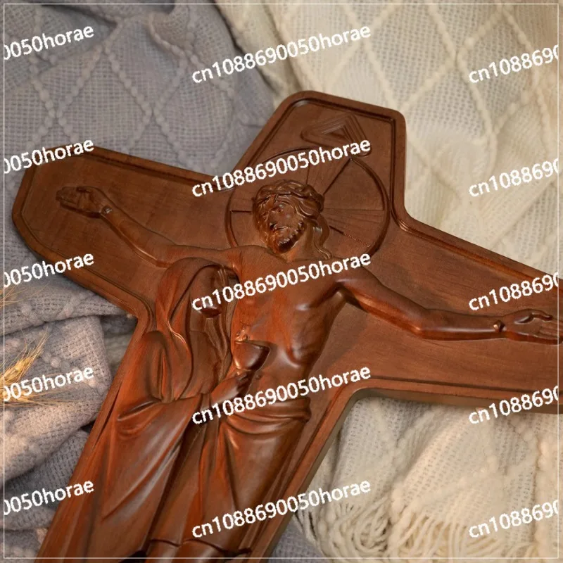 Wooden Cross Christian Wall Decoration, Church Jesus Virgin Mary Unity, Easter Decoration, Catholic Cross, Religious Sculpture