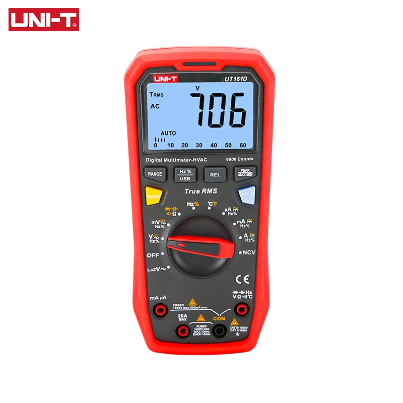 UNI-T UT61E PLUS UT61D + UT89XD UT890D + UT161E UT161B المهنية الرقمية المتعددة 1000 فولت الفولتميتر مكثف تستر صحيح RMS