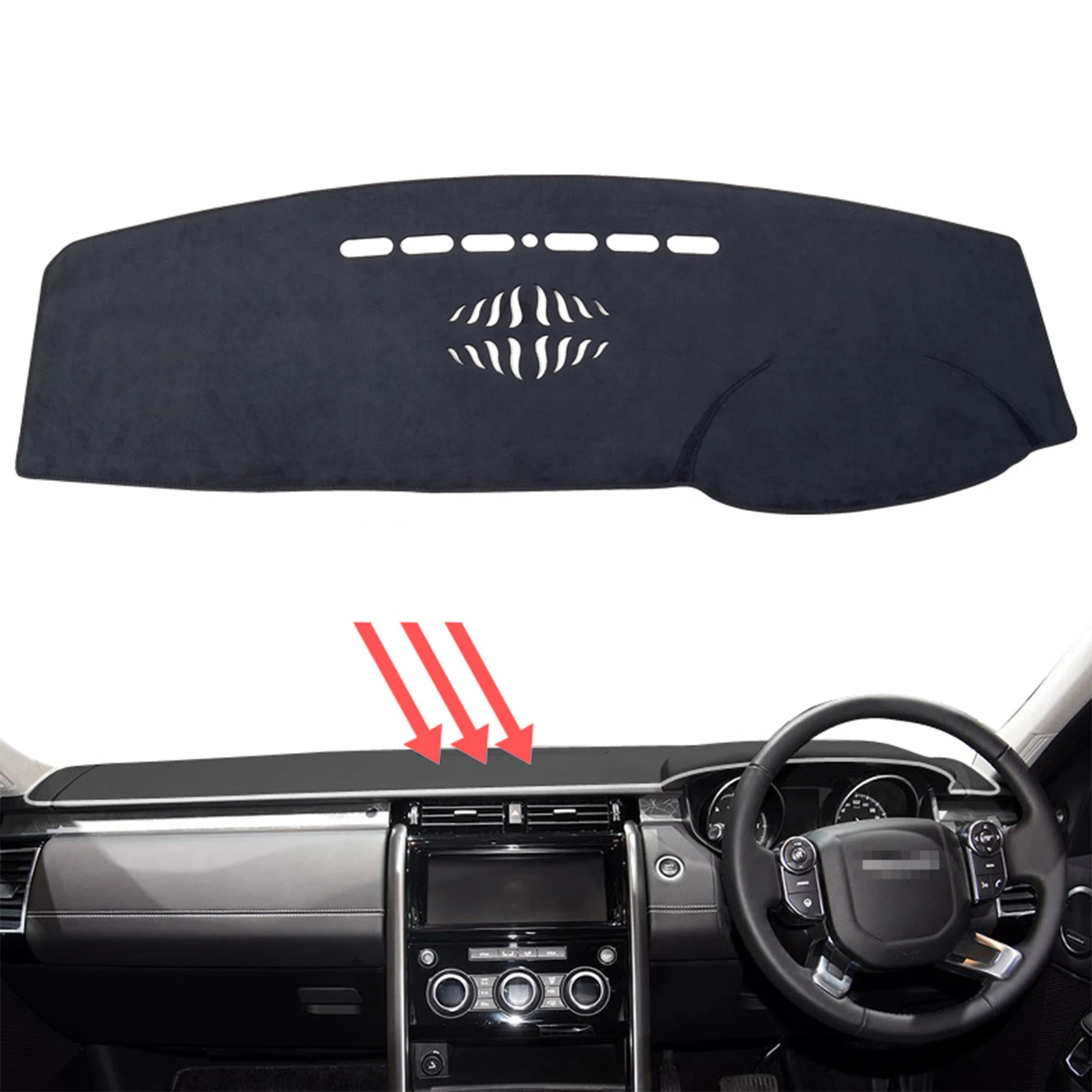 

Car Dashboard Mat for Land Rover Discovery 5 2017 2018 2019 2020 LR5 Dash Mat Dashmat Sunshade Protective Carpet