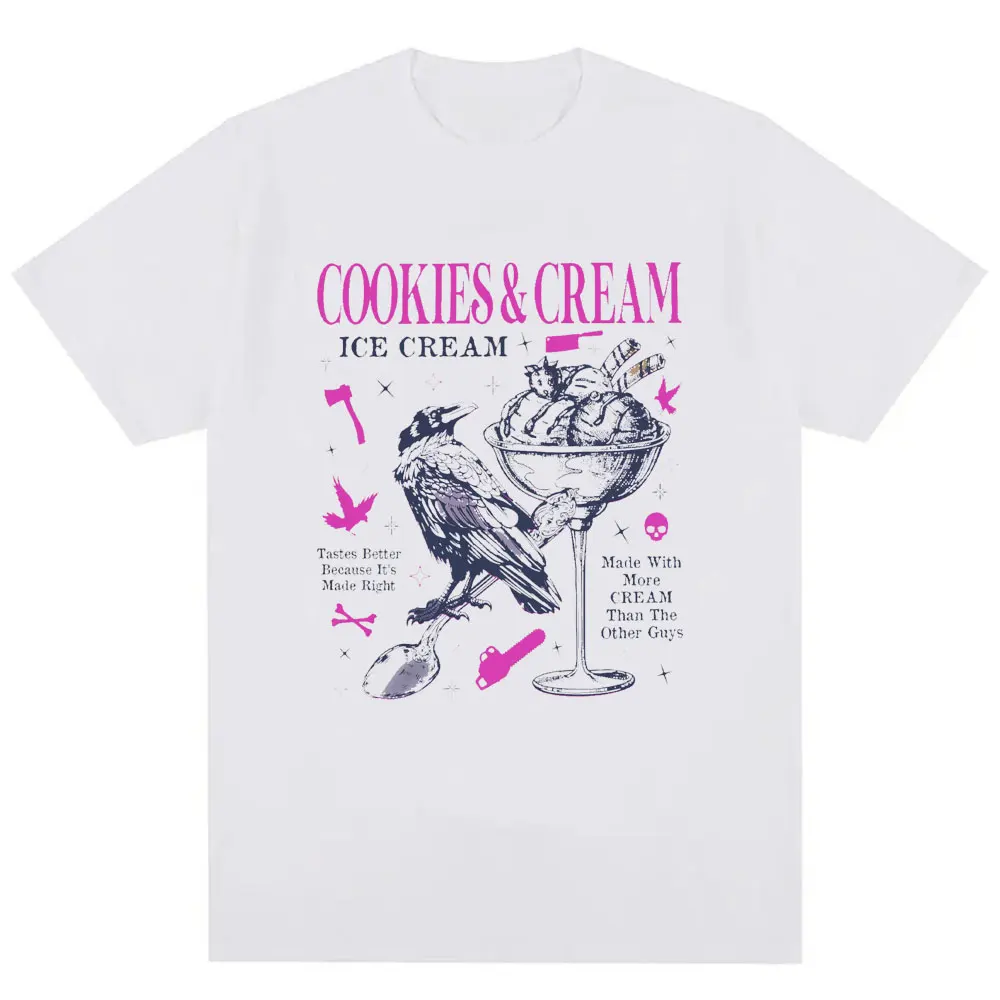 Butcher Blackbird Dark Romance Bawełniana koszulka Cookie & Cream Ice Cream T-Shirt Brynne Inspirowane koszulki z książkami Prezent dla miłośnika książek