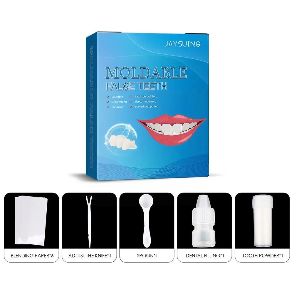 Temporary Tooth Repair Beads Glue Missing Broken Teeth Tooth Veneers Repair Material Filling Denture Glue Teeth Tooth Gaps