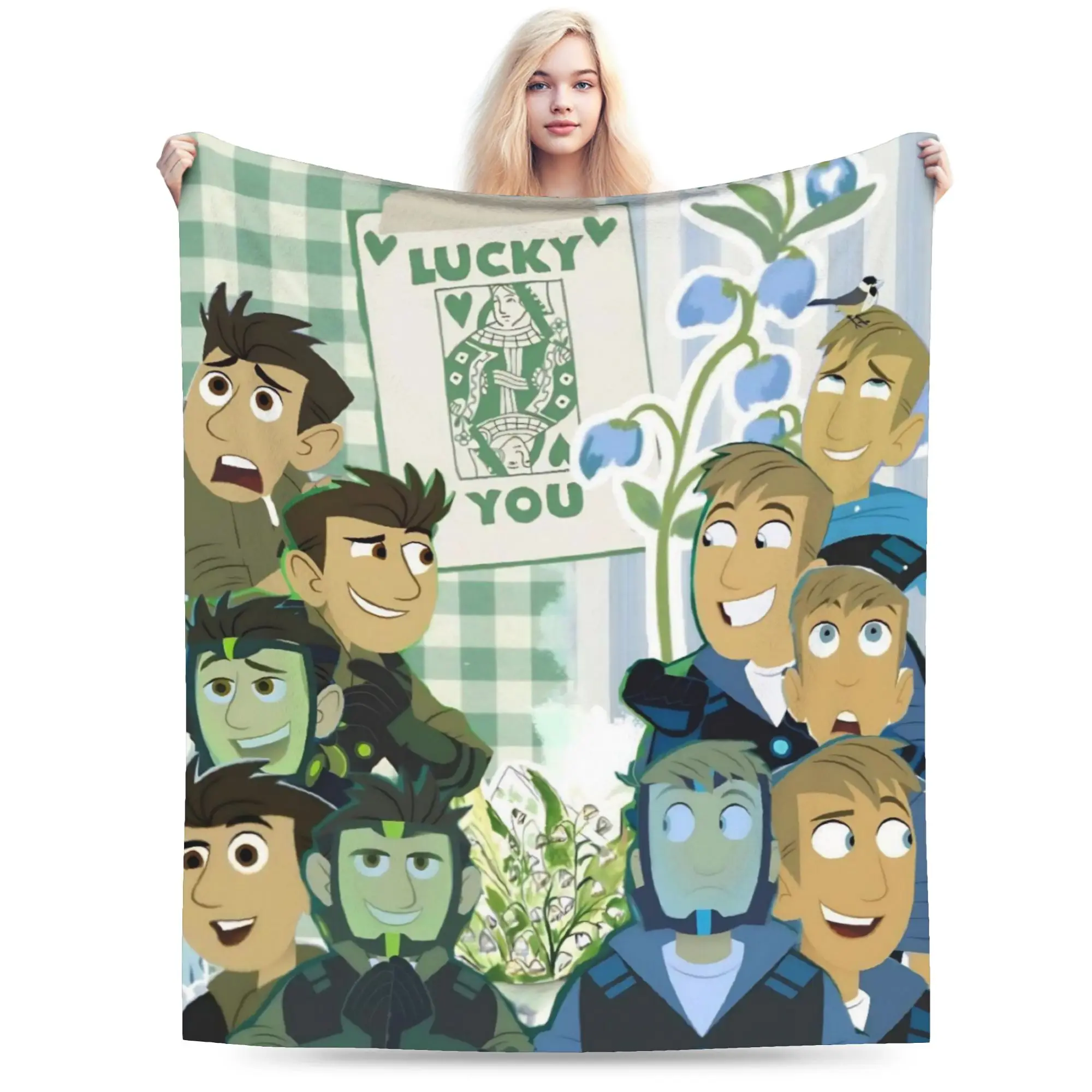 Wild Kratts Cartoon Blanket Super Soft Warm  Throw Blankets for Couch 50x60 Inch Multi-size Bedding Throws