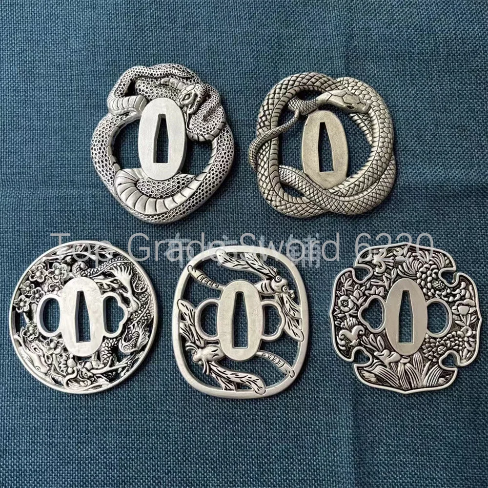 Wonderful Alloy Material Tsuba Handguard Guard For Japanese Real Japan Samurai Katana Sword Fittings Very Nice