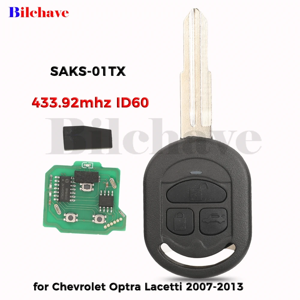 jingyuqin SAKS-01TX 433.92MHz 4D60 Remote Car Key For Chevrolet Optra Lacetti 2007-2013 holden Viva Daewoo Nubira Fob Control