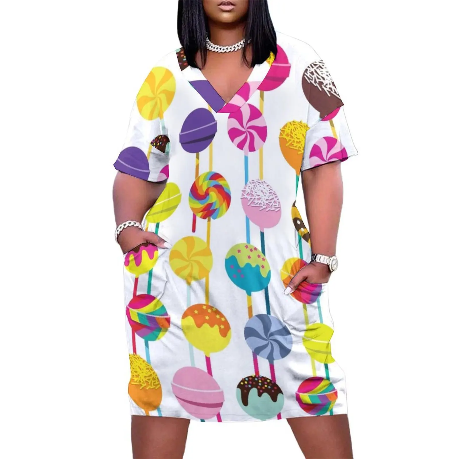

Lollipop 2. Loose Pocket Dress women clothing 2025 new arrivals Dresses for wedding party