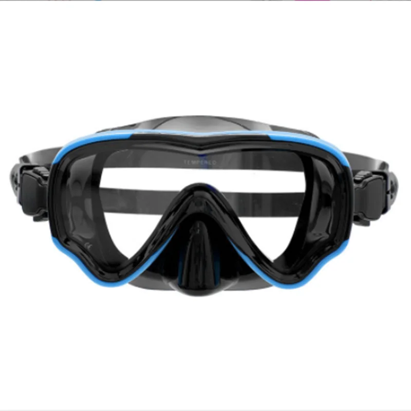 

Diving glasses children silicone floating face mask tempered glass anti-fog full dry breathing tube submersible