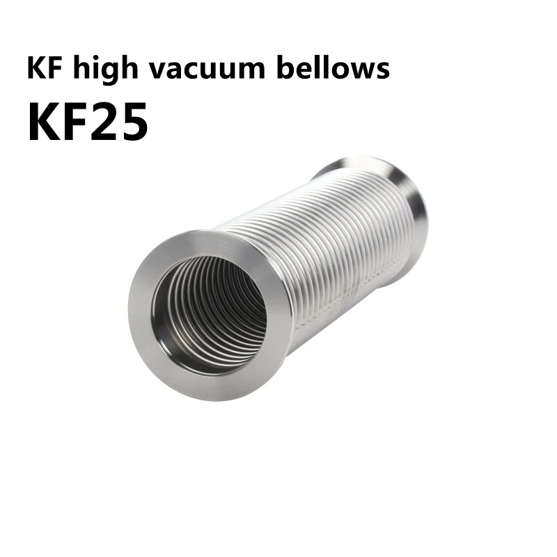 SS304 stainless steel KF high vacuum bellows hose KF25 300/400/500/800/1000/1200/1500/1800/2000mm Vacuum generator connection