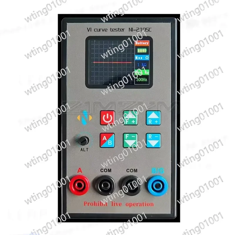 for NI-210SC Portable Dual Channel VI Curve Tester 18 Levels Frequencies Adjustable with 2.0-inch TFT Screen