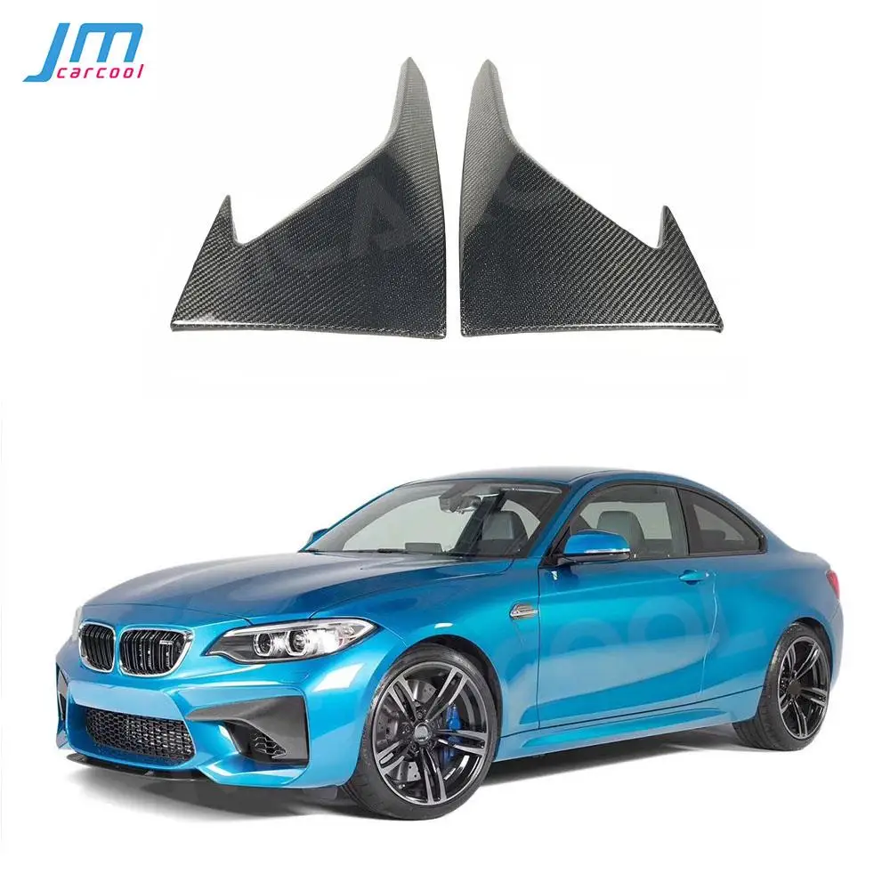 

Carbon Fiber Front Bumper Fog Splitters Apron Flaps Accessorise for BMW 2 Series F87 M2 Coupe 2 Door 2016 2017 2018