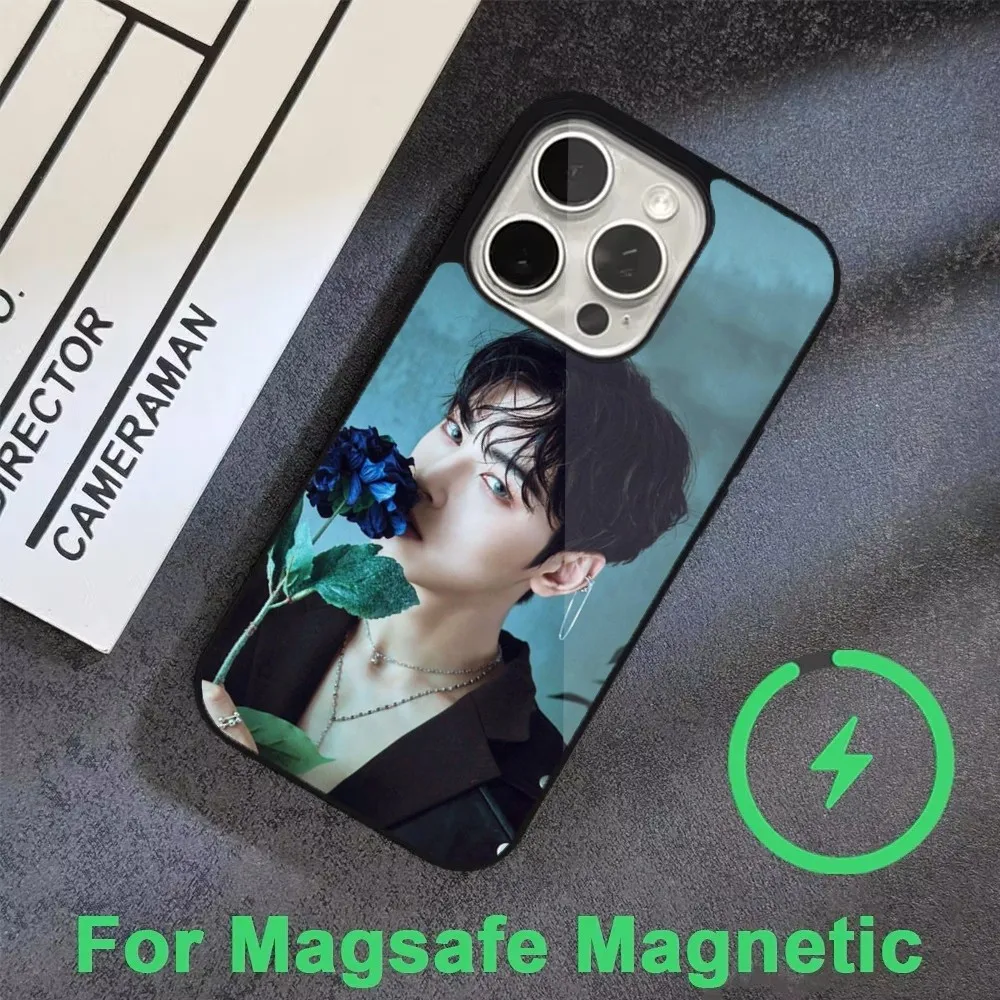 Чехол для телефона Actor C-Cha E-Eun Woo для iPhone 16,15,14,13,12,11, Pro, Max, Plus, Mini, Magsafe, магнитный чехол для беспроводной зарядки