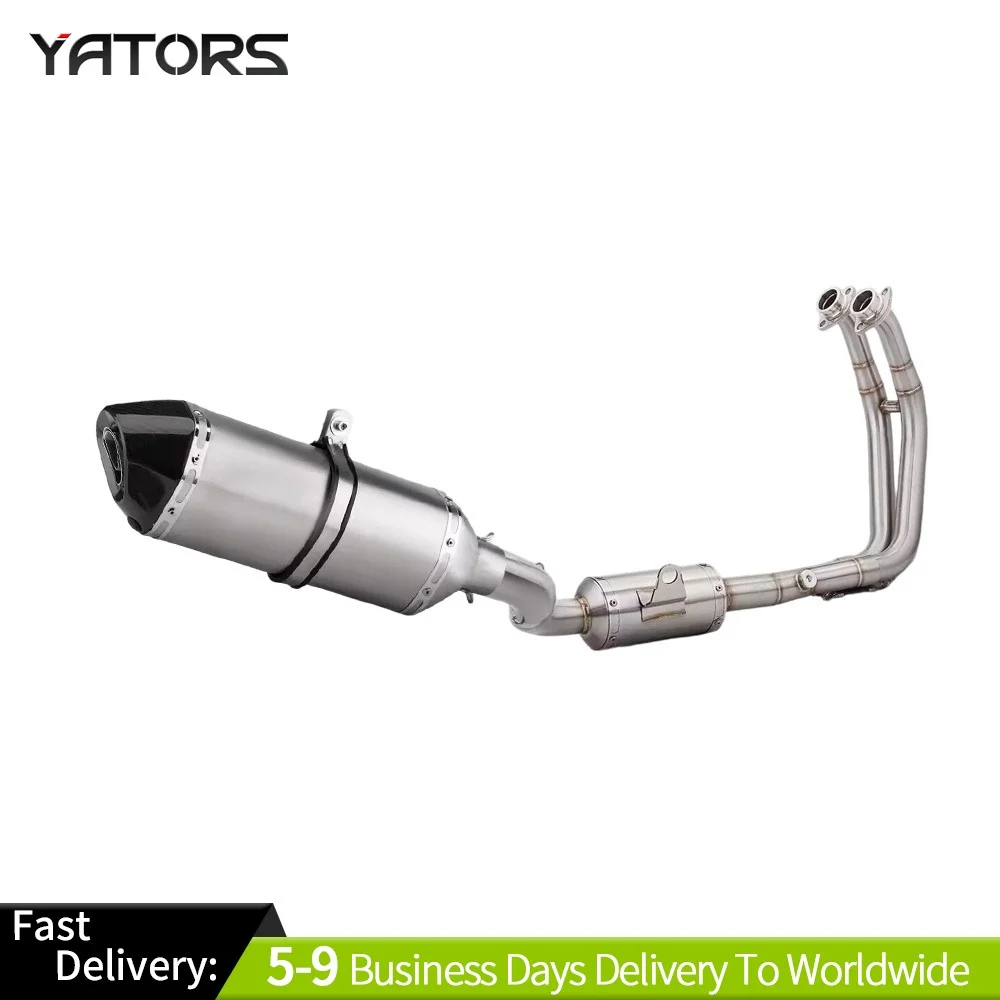 

Full System Exhaust Header Mid Pipe Muffler For Suzuki GSX8S GSX8R 2023-2024 Exhaust Systems Exhausts Pipes