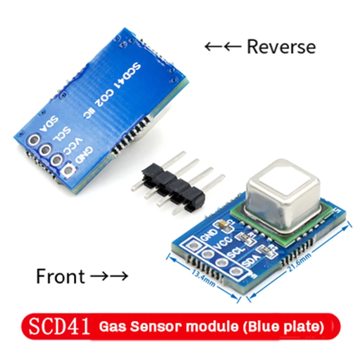 Il modulo sensore di gas ABMO SCD41 rileva la temperatura e l'umidità del biossido di carbonio CO2 in un solo sensore Comunicazione I2C B