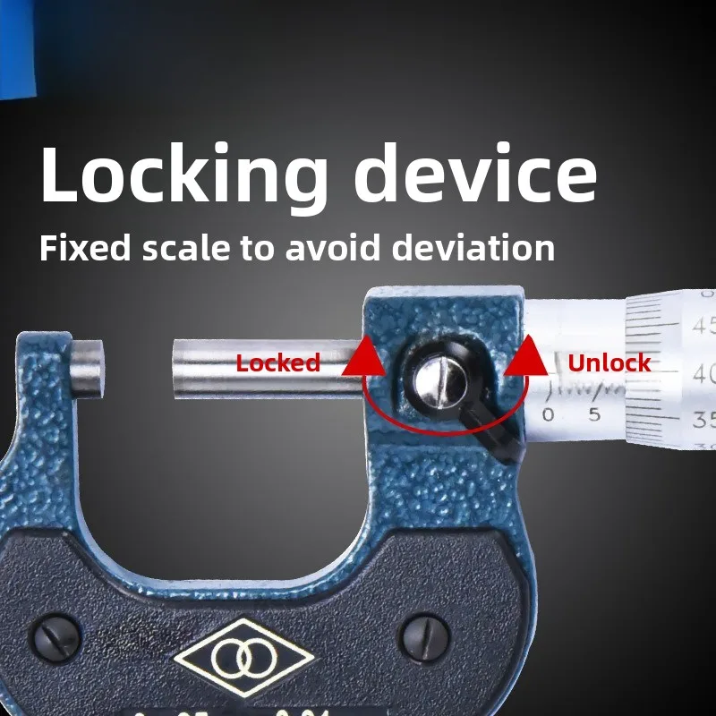 

Outer diameter micrometer thickness gauge Outer diameter high precision spiral micrometer 0-25-50 -75-300mm