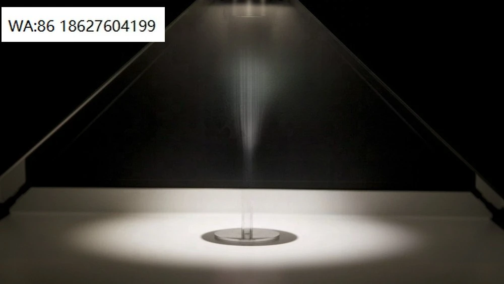 Custom HD Projection 3D Holographic Display Box Pyramid 22 Inch 270 Degree Plug And Play