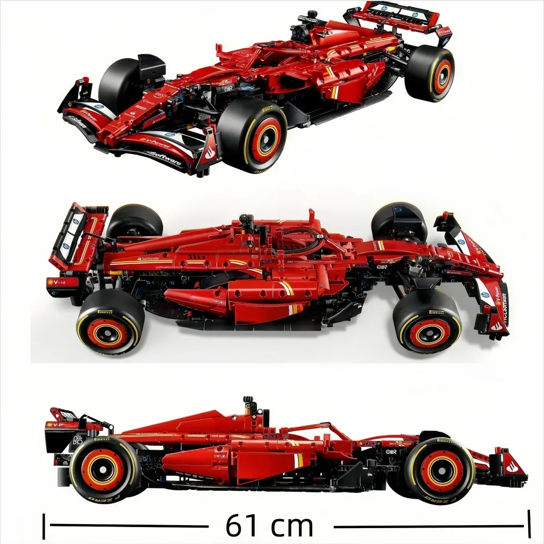 F1 سباق سلسلة W14 42171 الأداء MCL صيغة سباق 42141 RB20 42206 SF24 42207 نموذج سيارة خارقة بناء لعبة المكعبات