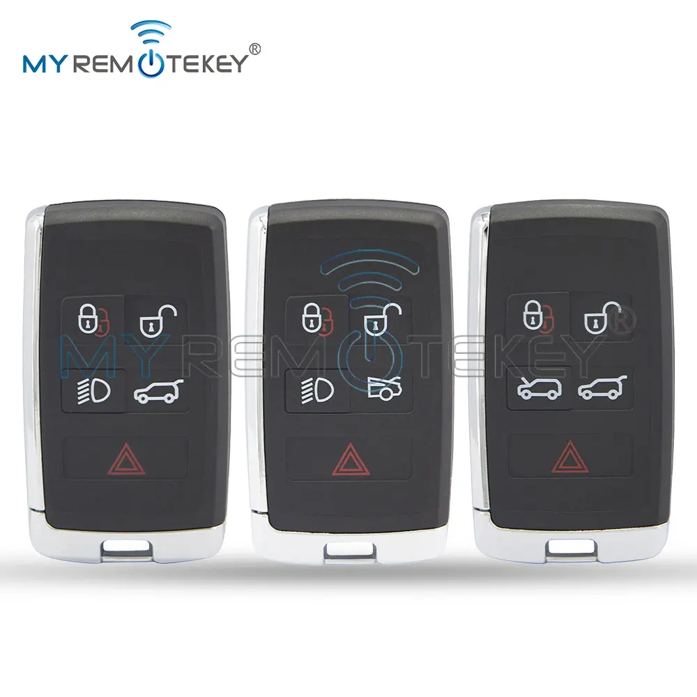 MYREMOTEKEY Smart Key Shell Case 5Button for Land Rover Range Rover Sport Jaguar XF XJ EX F-Pace F-Type 2018 2019 FCC KOBJXF18A
